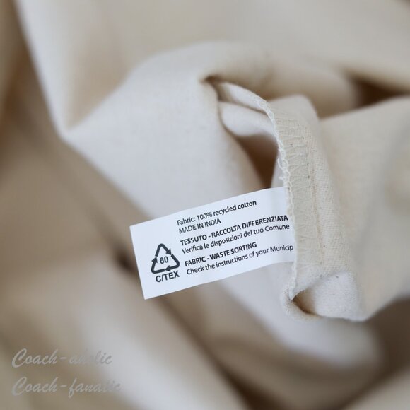 NEW Coach Drawstring Dust Bag Gift Bag Storage Cover Bag 100% Cotton - Picture 3 of 3